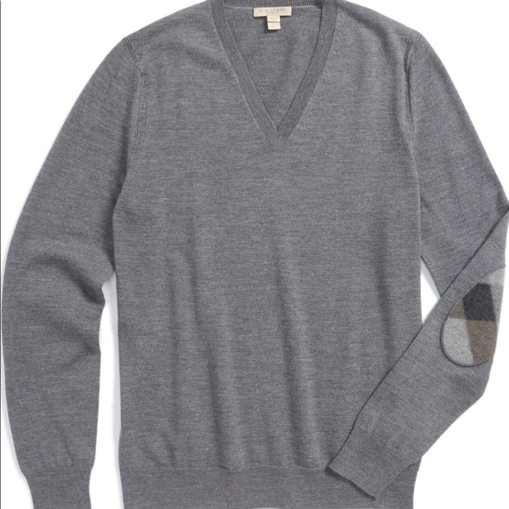 Burberry Brit Dockley Merino Wool V-Neck Sweater